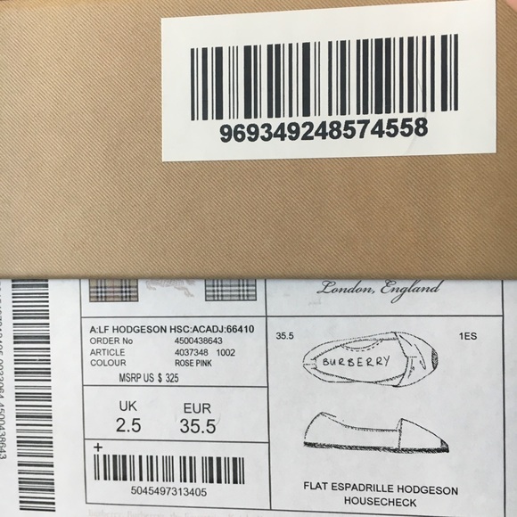 PINK Burberry Espadrilles - Picture 9 of 13